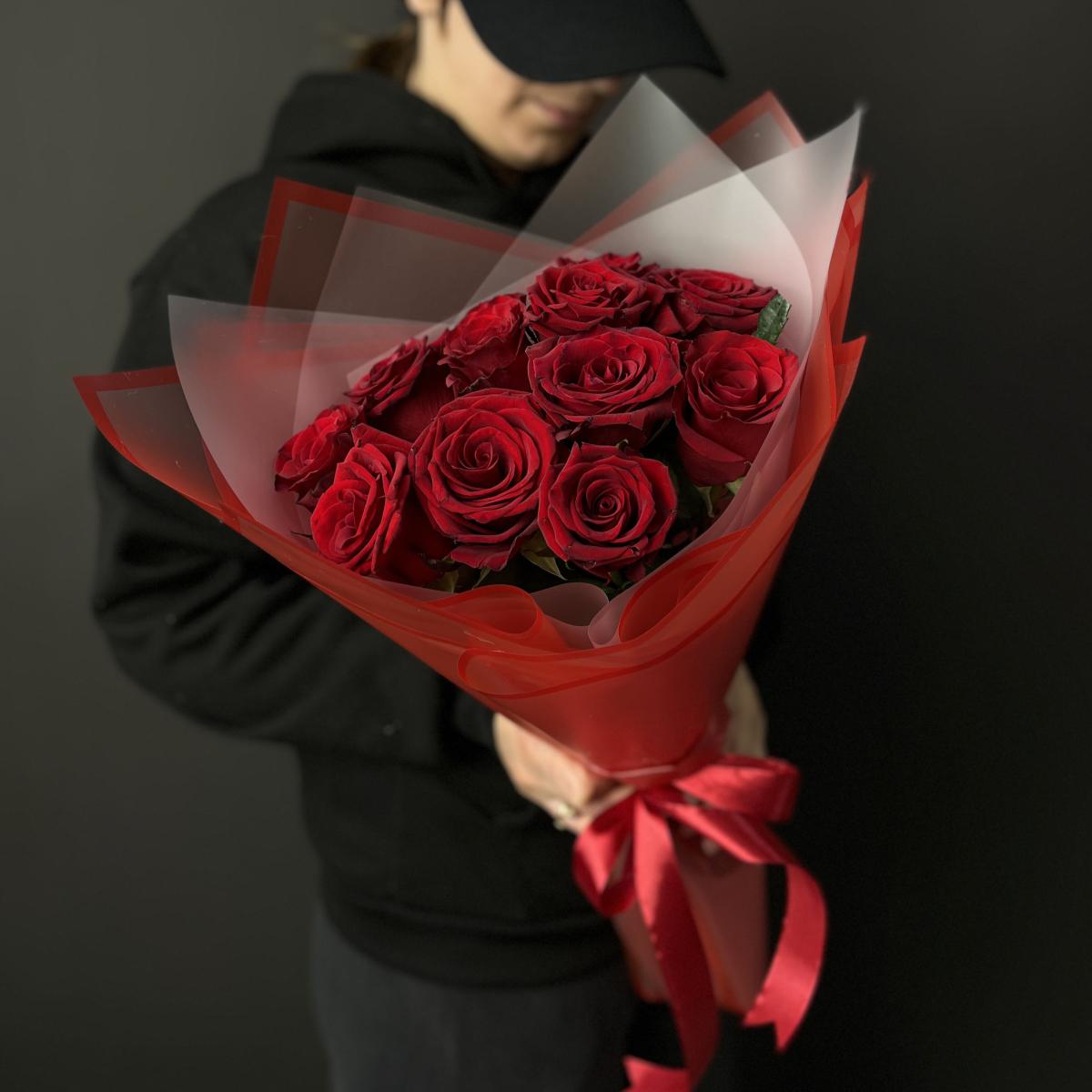 Розы красные 40 см (Эквадор)