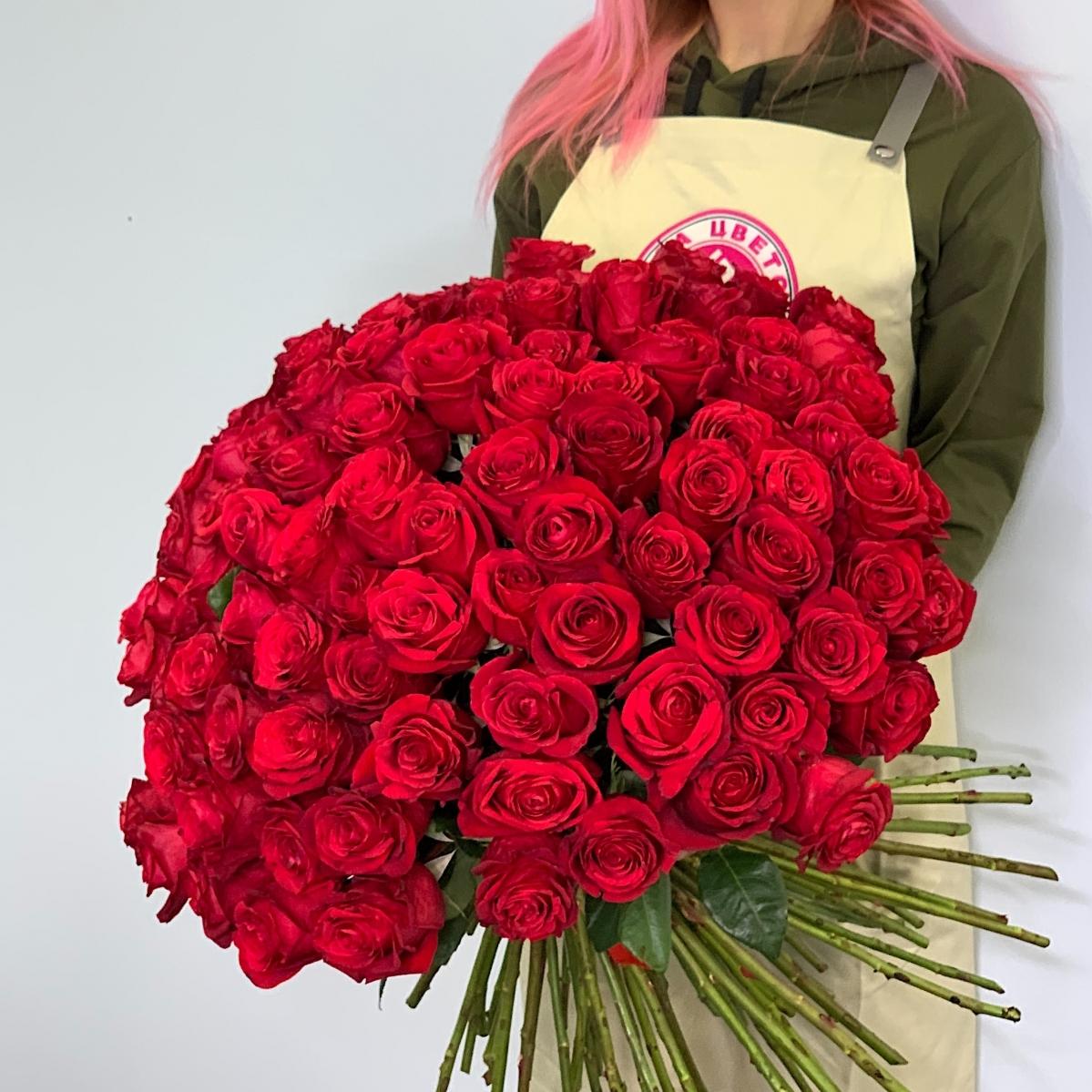 Розы красные 40 см (Эквадор)