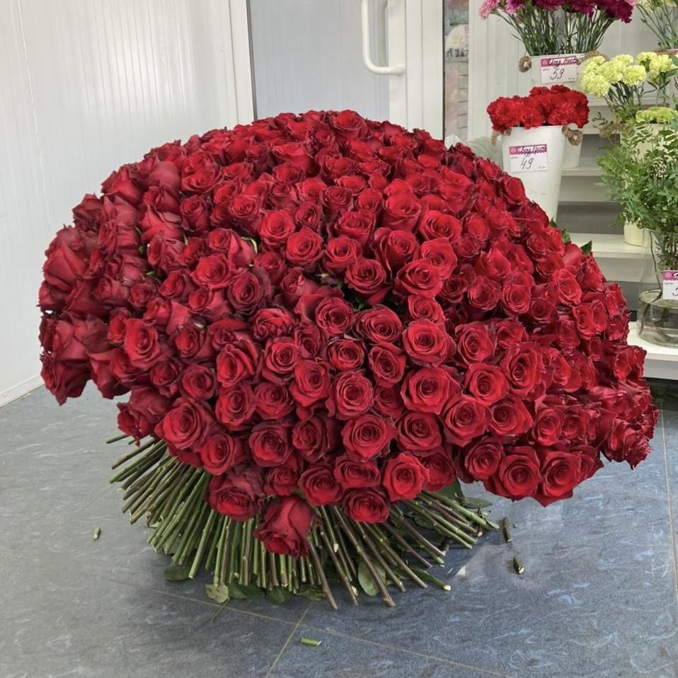 Букеты из красных роз 80 см (Эквадор) артикул: 44844che