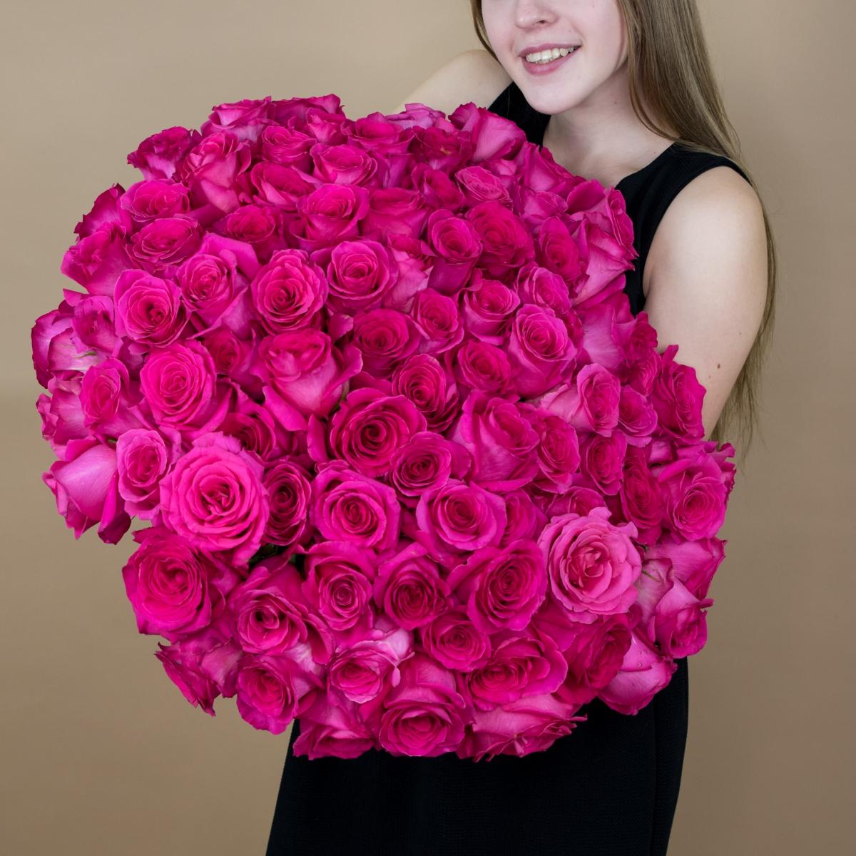 Букет из розовых роз 75 шт. (40 см) (артикул букета  19943che)